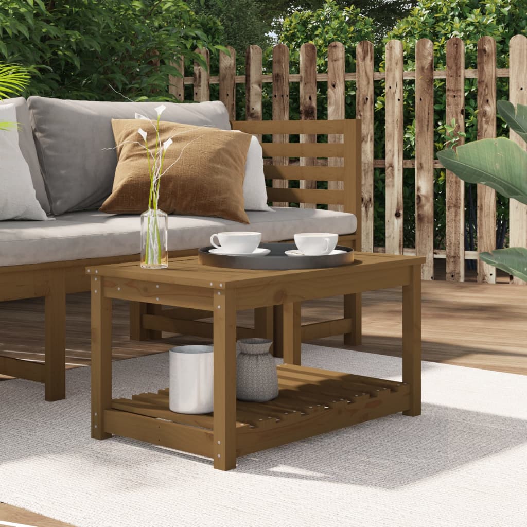 Tavolo da Giardino Ambra 82,5x50,5x45 cm Legno Massello Pino