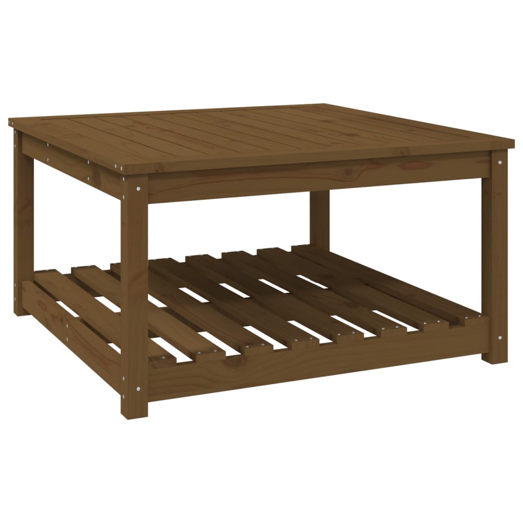 Tavolo da Giardino Ambra 82,5x82,5x45 cm Legno Massello di Pino