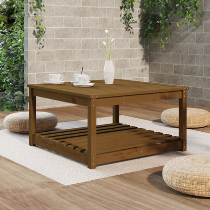 Tavolo da Giardino Ambra 82,5x82,5x45 cm Legno Massello di Pino