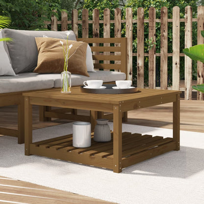 Tavolo da Giardino Ambra 82,5x82,5x45 cm Legno Massello di Pino