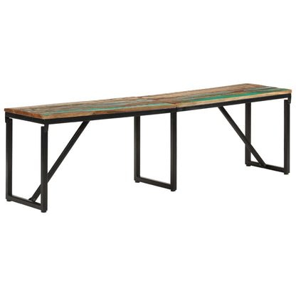Panca 160x35x46 cm in Legno Massello di Recupero