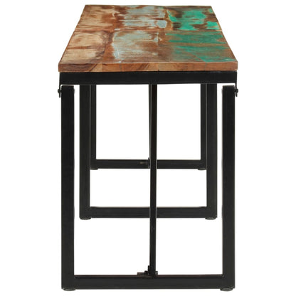 Panca 160x35x46 cm in Legno Massello di Recupero