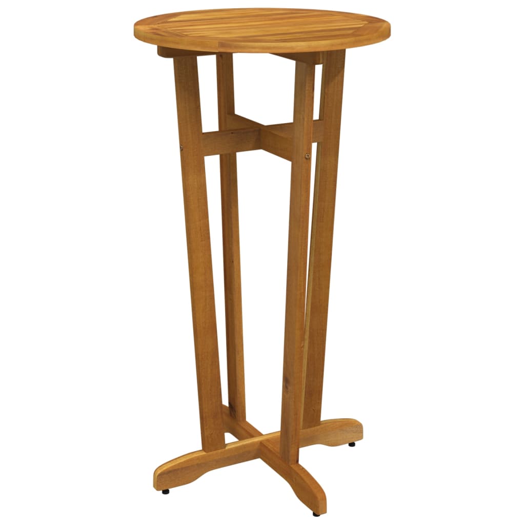 Tavolo da Bar da Giardino Ã˜60x105 cm Legno Massello di Acacia