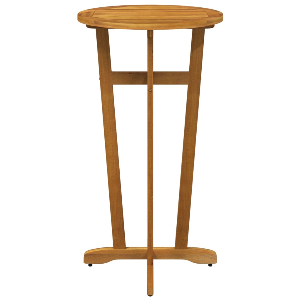 Tavolo da Bar da Giardino Ã˜60x105 cm Legno Massello di Acacia