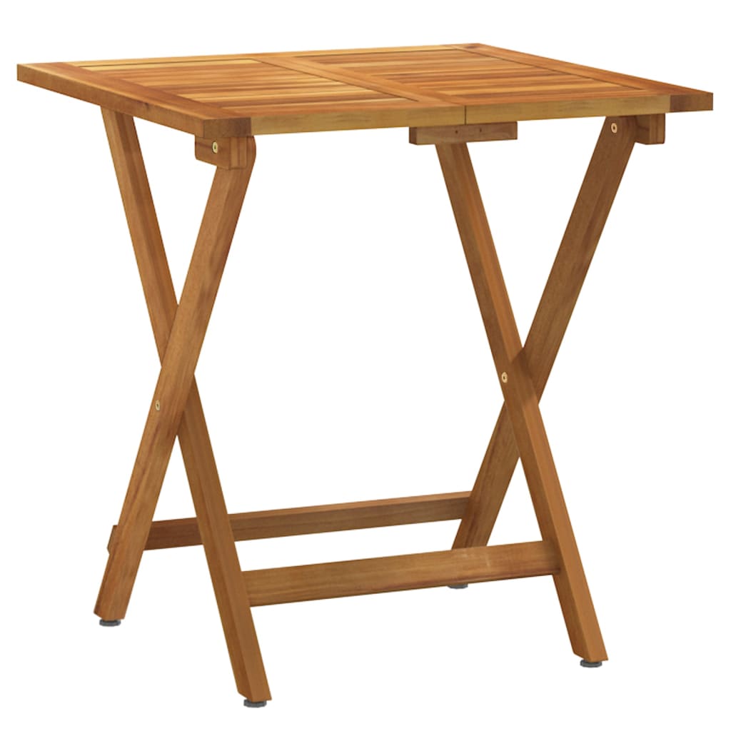 Set da BistrÃ² Pieghevole 3pz con Cuscini Legno Massello Acacia