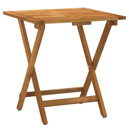 Set da BistrÃ² Pieghevole 3pz con Cuscini Legno Massello Acacia