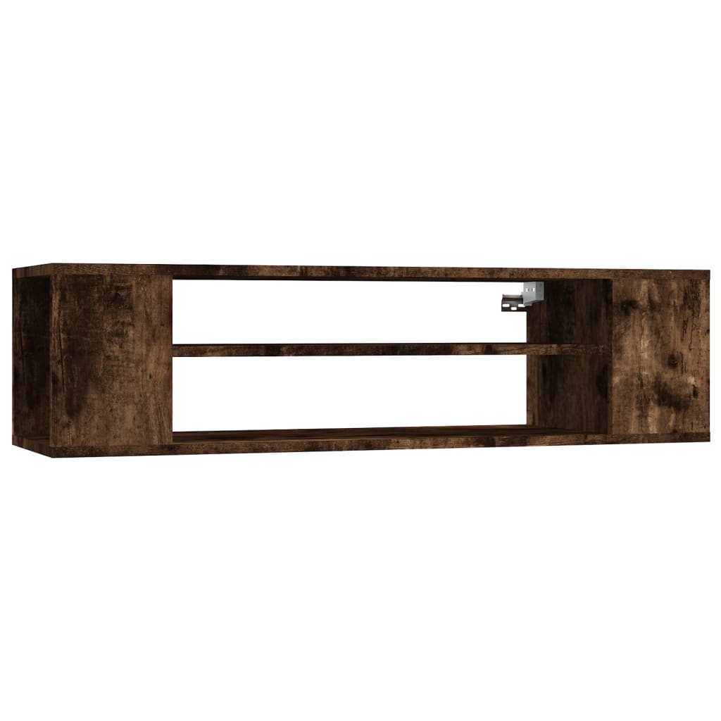 Mobile TV Pensile Rovere Fumo 100x30x26,5 cm Legno Multistrato