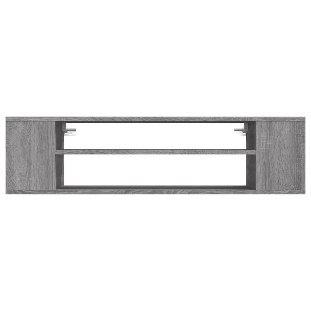 Pensile Porta TV Grigio Sonoma 100x30x26,5 cm Legno Multistrato