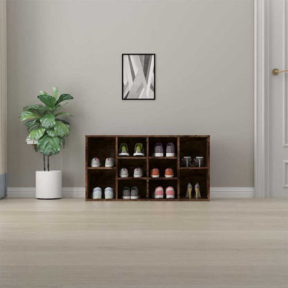 Scarpiera Rovere Fumo 103x30x55 cm in Legno Multistrato