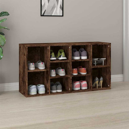 Scarpiera Rovere Fumo 103x30x55 cm in Legno Multistrato