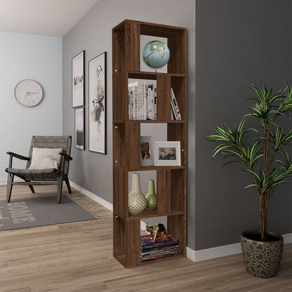 Libreria Rovere Marrone 45x24x160 cm in Legno Multistrato