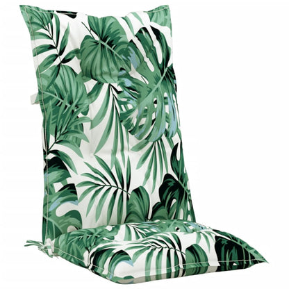 Cuscini per Sedie 6 pz Motivo a Foglie 120x50x7 cm in Tessuto
