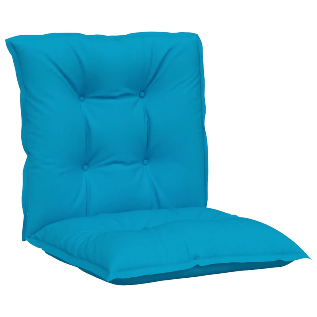 Cuscini per Sedia da Giardino 4 pz Blu 100x50x7 cm Tessuto