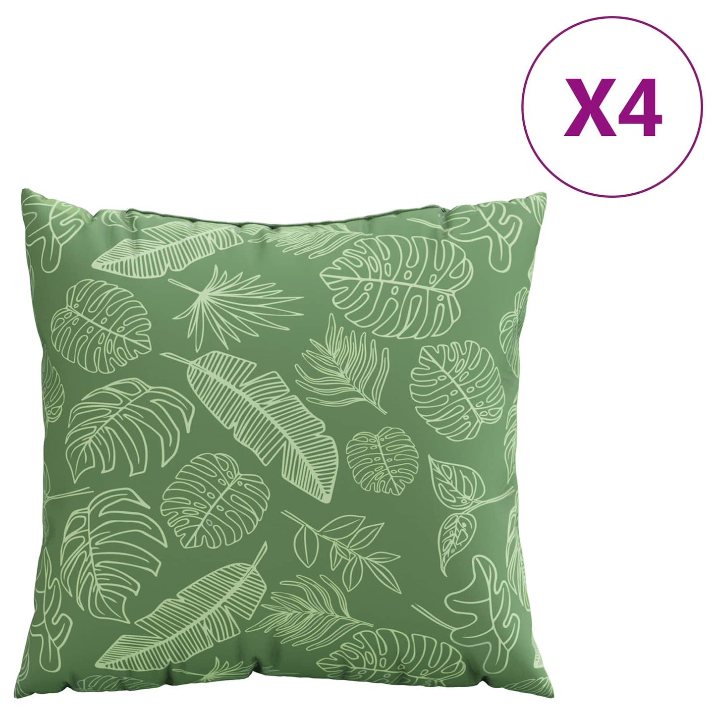 Cuscini Scatter Foglia 4 pcs Motivo Foglia 40 x 40 cm