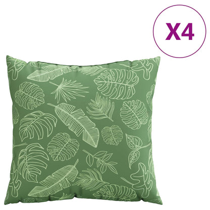 Cuscini Scatter Foglia 4 pcs Motivo Foglia 40 x 40 cm