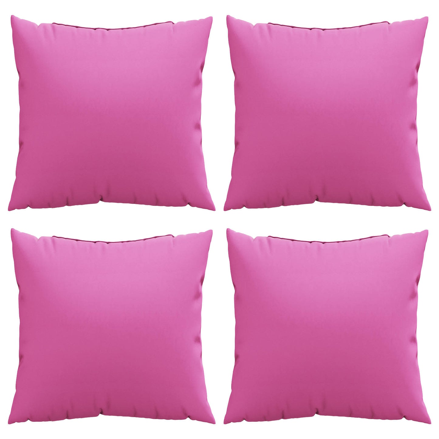 Cuscini Scatter 4 pcs Rosa 40 x 40 cm Tessuto in Poliestere