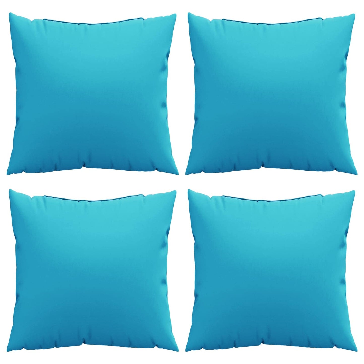 Cuscini Scatter 4 pcs Turchese 40 x 40 cm Tessuto in Poliestere