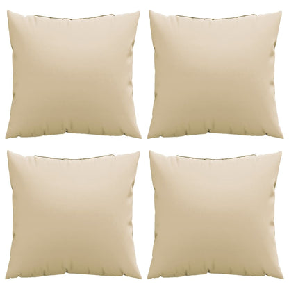 Cuscini per Divano 4 pz Beige 50x50 cm in Tessuto