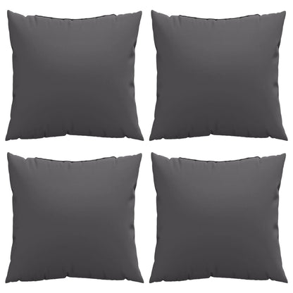 Cuscini per Divano 4 pz Antracite 60x60 cm in Tessuto