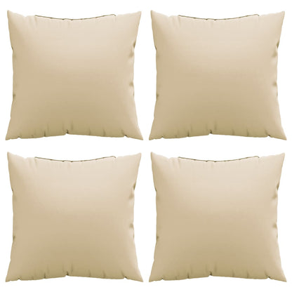 Cuscini per Divano 4 pz Beige 60x60 cm in Tessuto