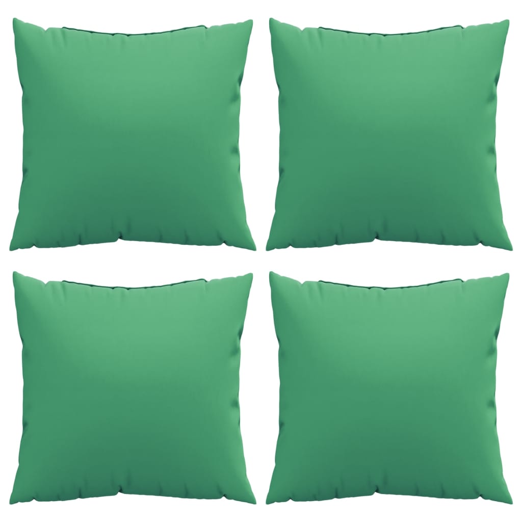 Cuscini per Divano 4 pz Verdi 60x60 cm in Tessuto