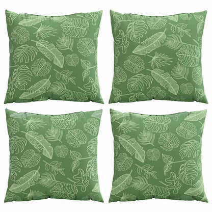 Cuscini Scatter Foglia 4 pcs Motivo Foglia 60 x 60 cm