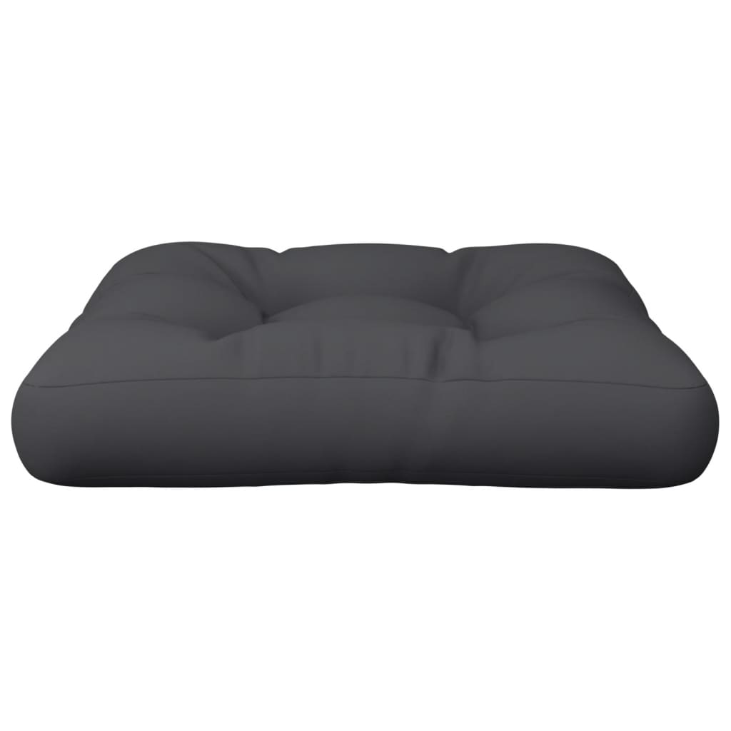 Cuscino per Pallet Nero 50x50x12 cm in Tessuto