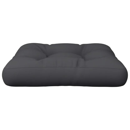 Cuscino per Pallet Nero 50x50x12 cm in Tessuto