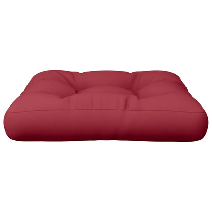 Cuscino per Pallet Rosso Vino 50x50x12 cm in Tessuto