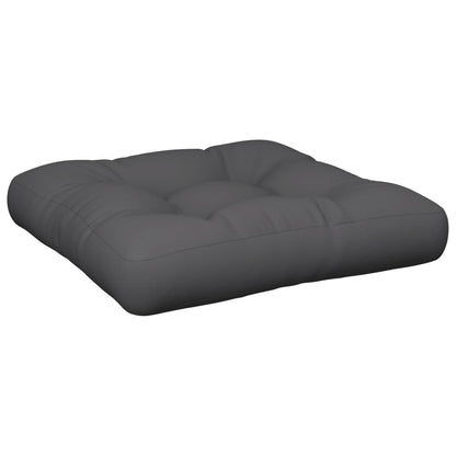 Cuscino per Pallet Antracite 60x60x12 cm in Tessuto
