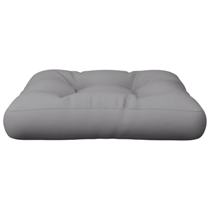Cuscino per Pallet Grigio 60x60x12 cm in Tessuto