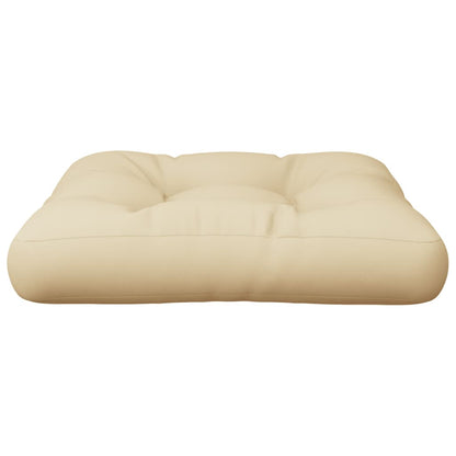 Cuscino per Pallet Beige 60x60x12 cm in Tessuto