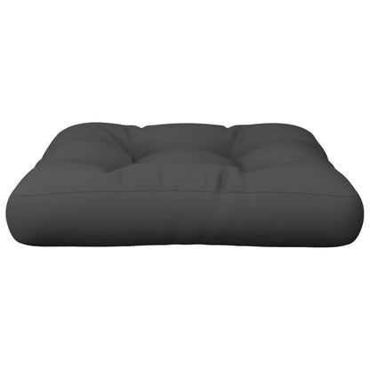 Cuscino per Pallet Nero 60x60x12 cm in Tessuto