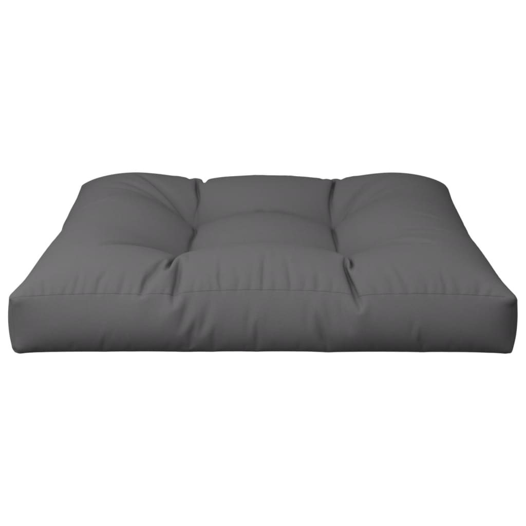 Cuscino per Pallet Antracite 70x70x12 cm in Tessuto