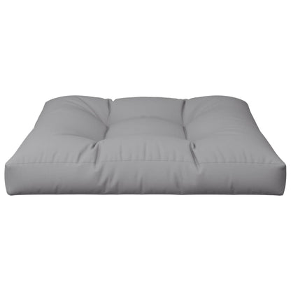 Cuscino per Pallet Grigio 70x70x12 cm in Tessuto