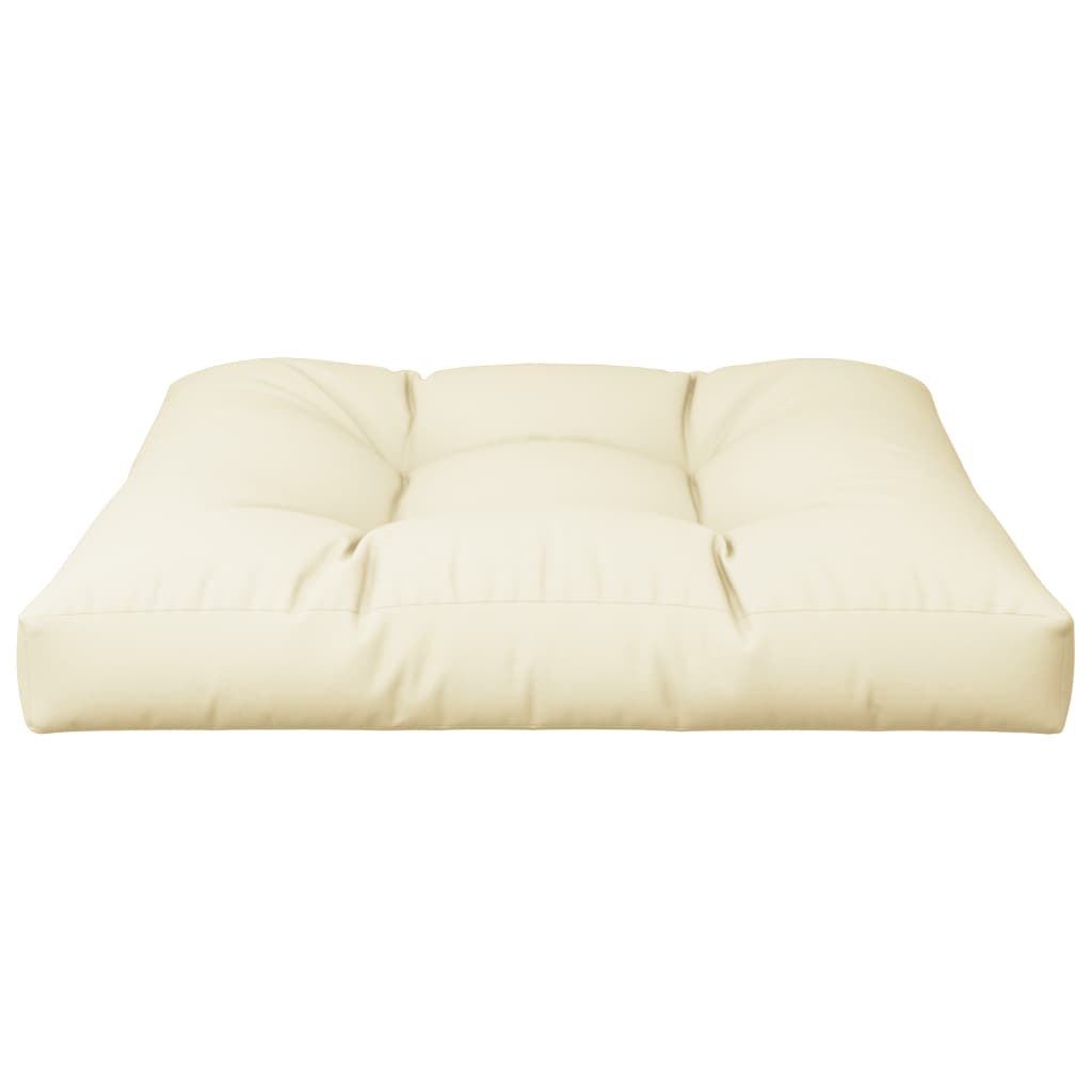 Cuscino per Pallet Crema 70x70x12 cm in Tessuto