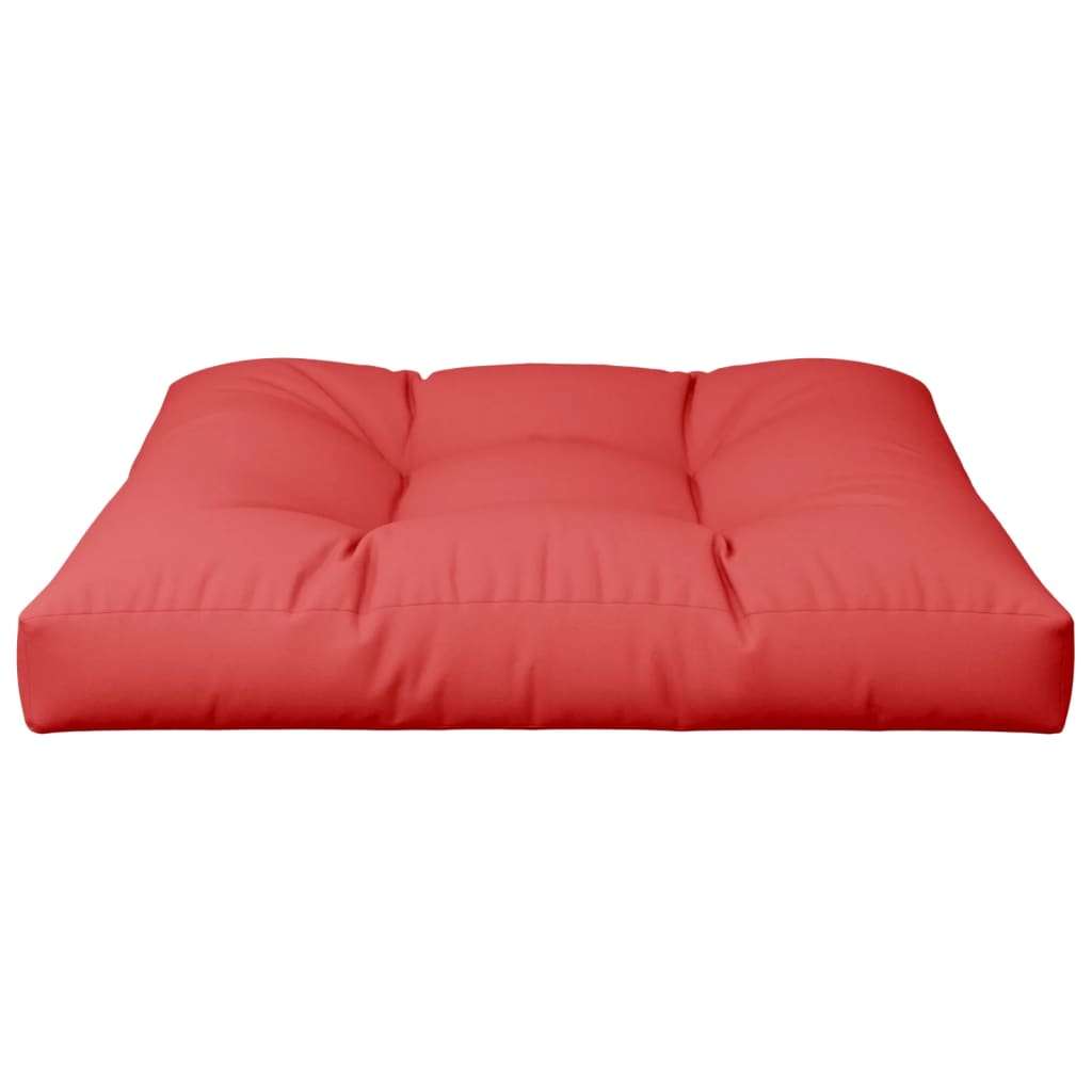 Cuscino per Pallet Rosso 70x70x12 cm in Tessuto