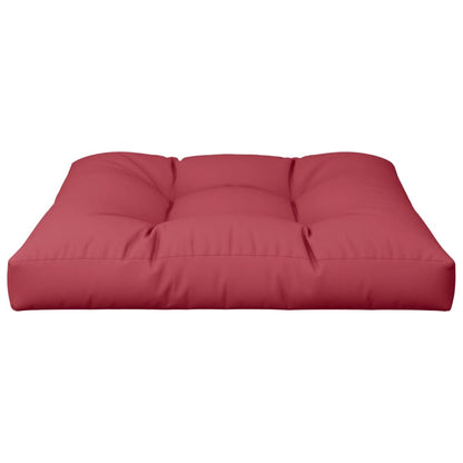Cuscino per Pallet Rosso Vino 70x70x12 cm in Tessuto