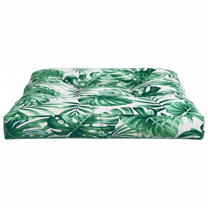 Cuscino per Pallet Motivo a Foglie 70x70x12 cm