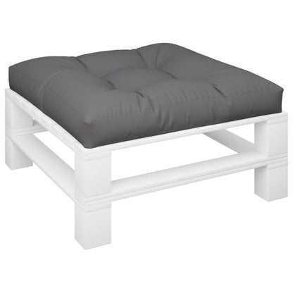 Cuscino per Pallet Antracite 80x80x12 cm in Tessuto