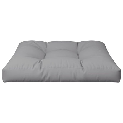 Cuscino per Pallet Grigio 80x80x12 cm in Tessuto