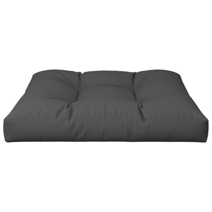 Cuscino per Pallet Nero 80x80x12 cm in Tessuto