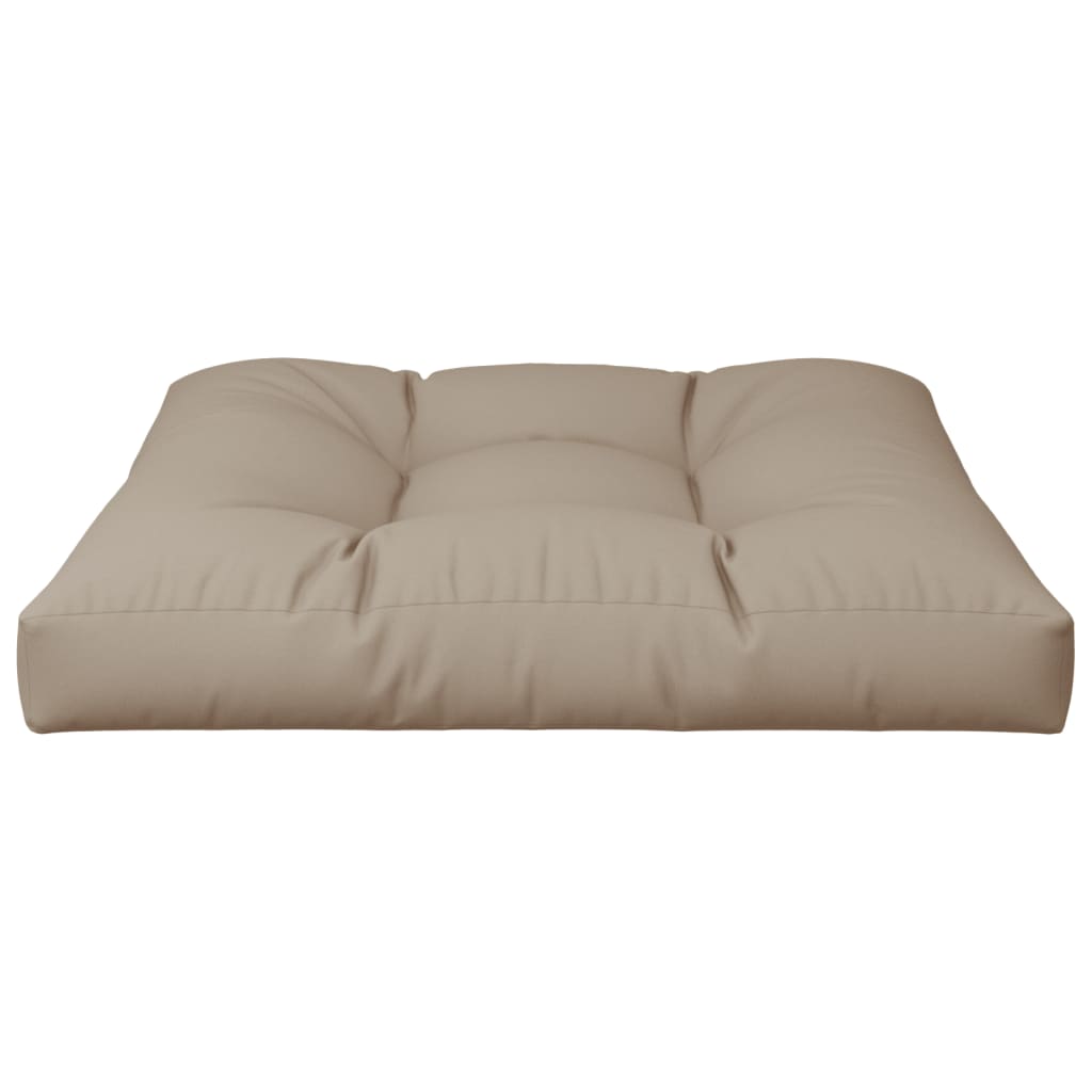 Cuscino per Pallet Tortora 80x80x12 cm in Tessuto