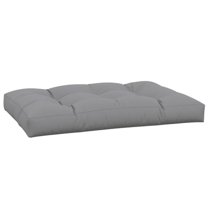 Cuscino per Pallet Grigio 120x80x12 cm in Tessuto