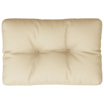 Cuscino per Pallet Beige 50x40x12 cm in Tessuto