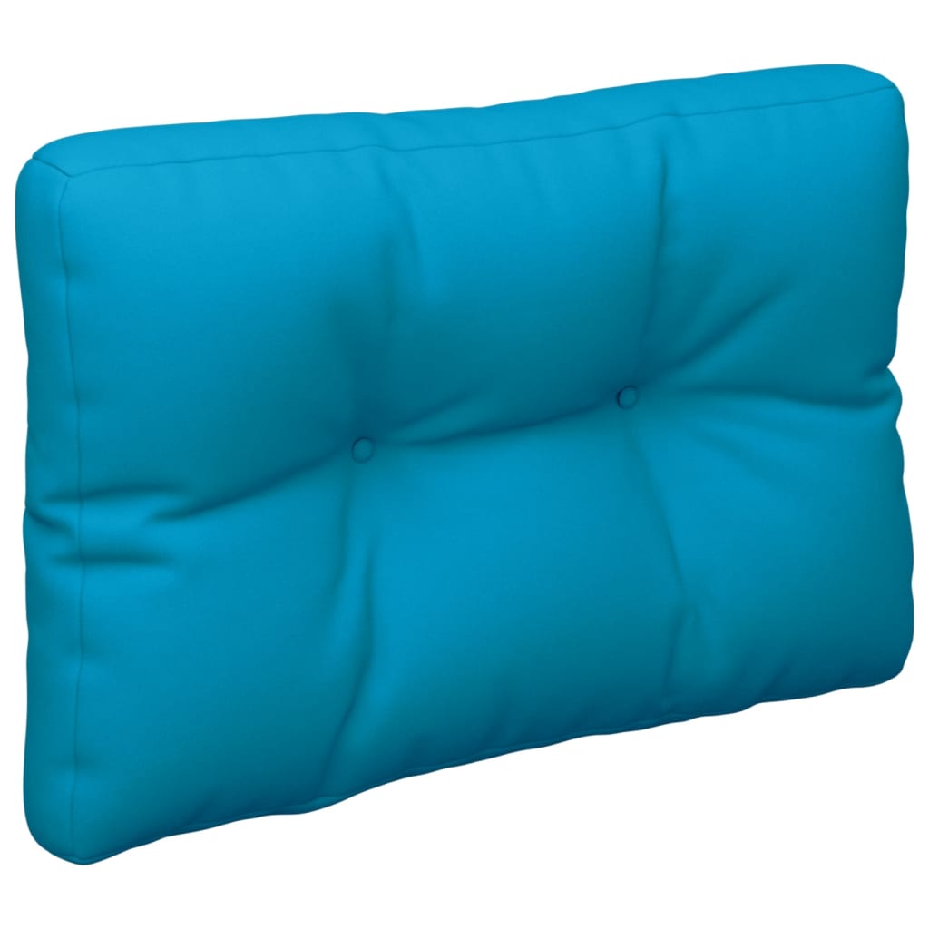 Cuscino per Pallet Blu Chiaro 50x40x12 cm in Tessuto