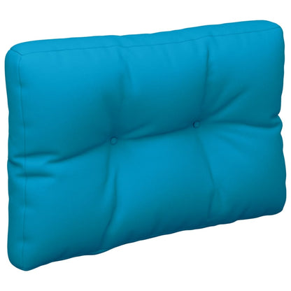 Cuscino per Pallet Blu Chiaro 50x40x12 cm in Tessuto