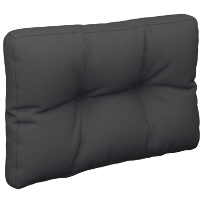Cuscino per Pallet Nero 50x40x12 cm in Tessuto