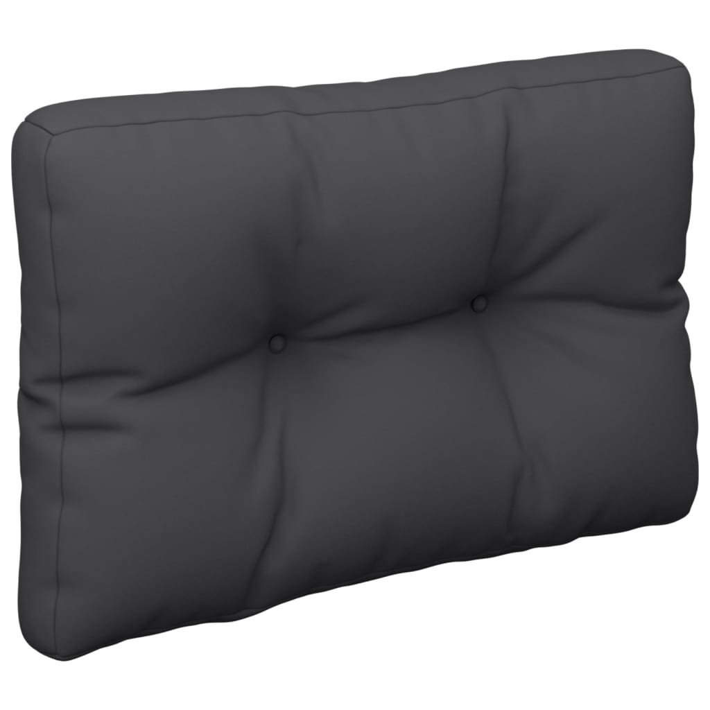 Cuscino per Pallet Nero 60x40x12 cm in Tessuto