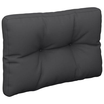 Cuscino per Pallet Nero 60x40x12 cm in Tessuto